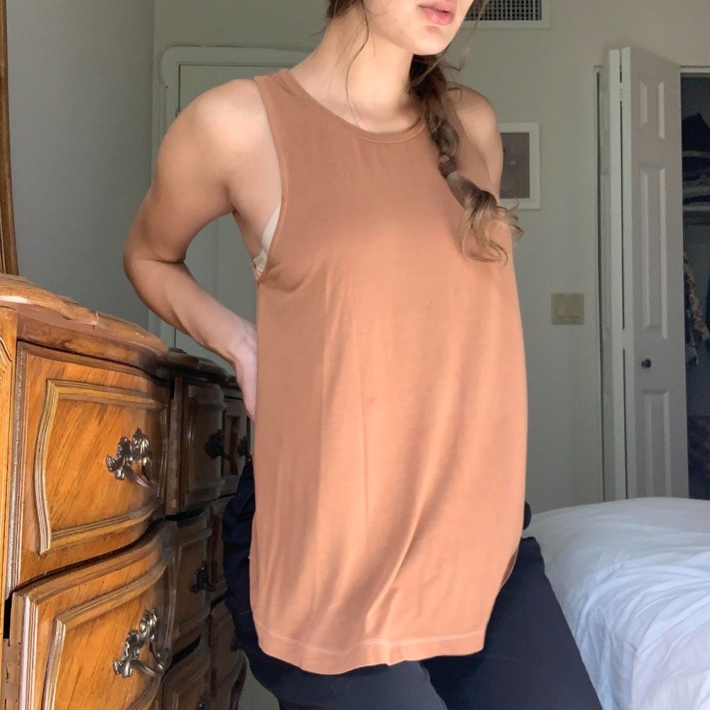 Caramel Brown Soft American Eagle Tank Top